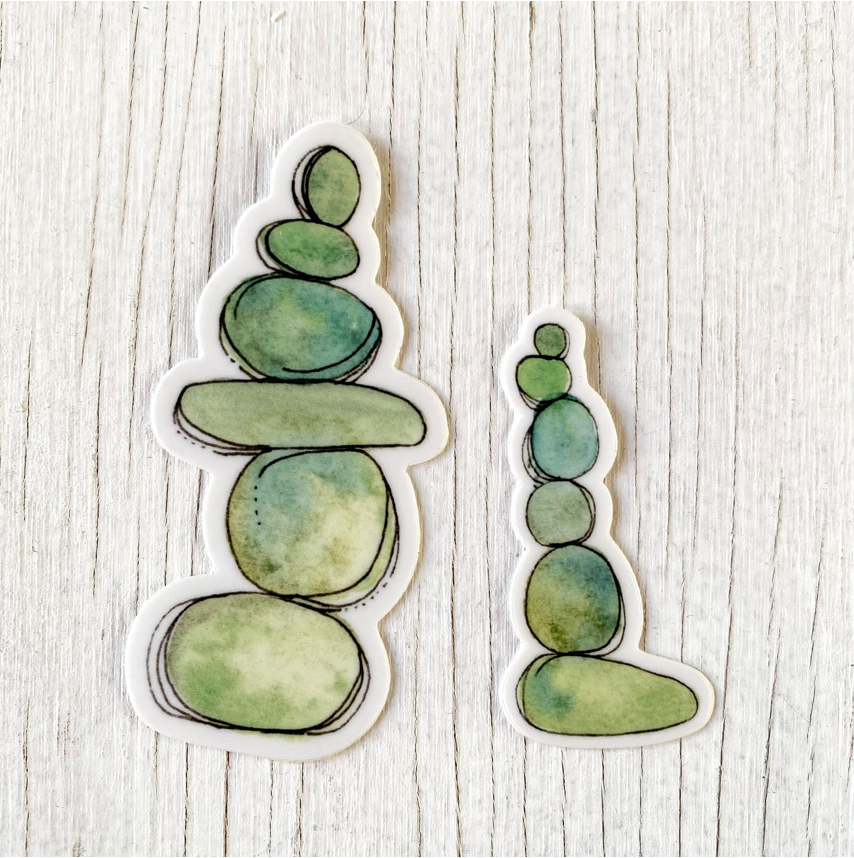 Mountain Art Stickers : Rock Stack