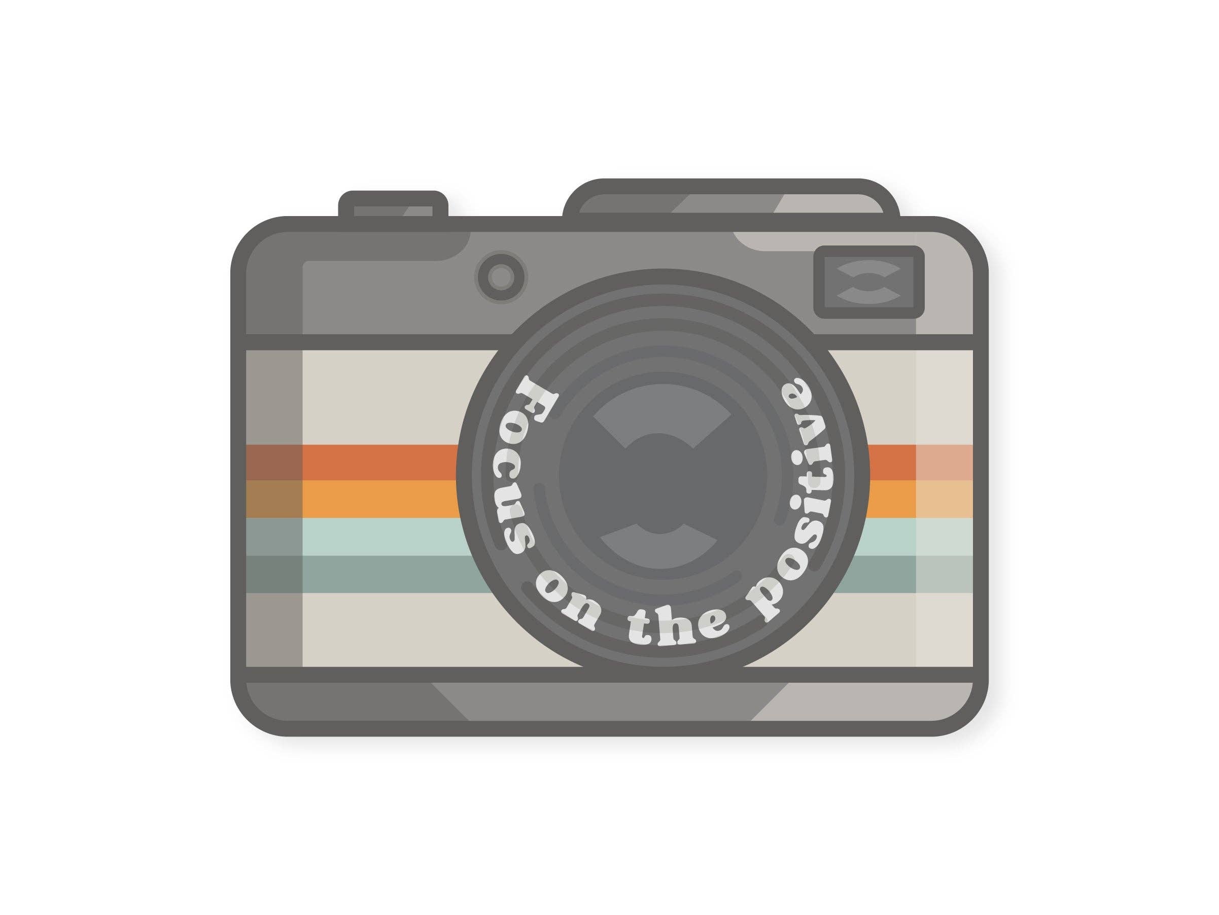 Focus on the Positive Sticker