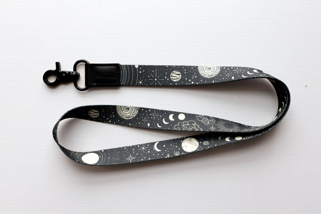 Sun and Moon Neck Lanyard - Space Scene