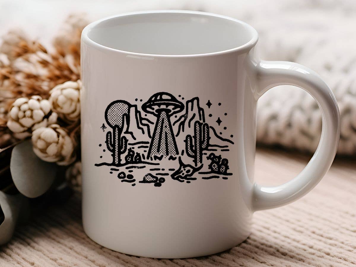 UFO Alien Abduction 11 oz Coffee Mug