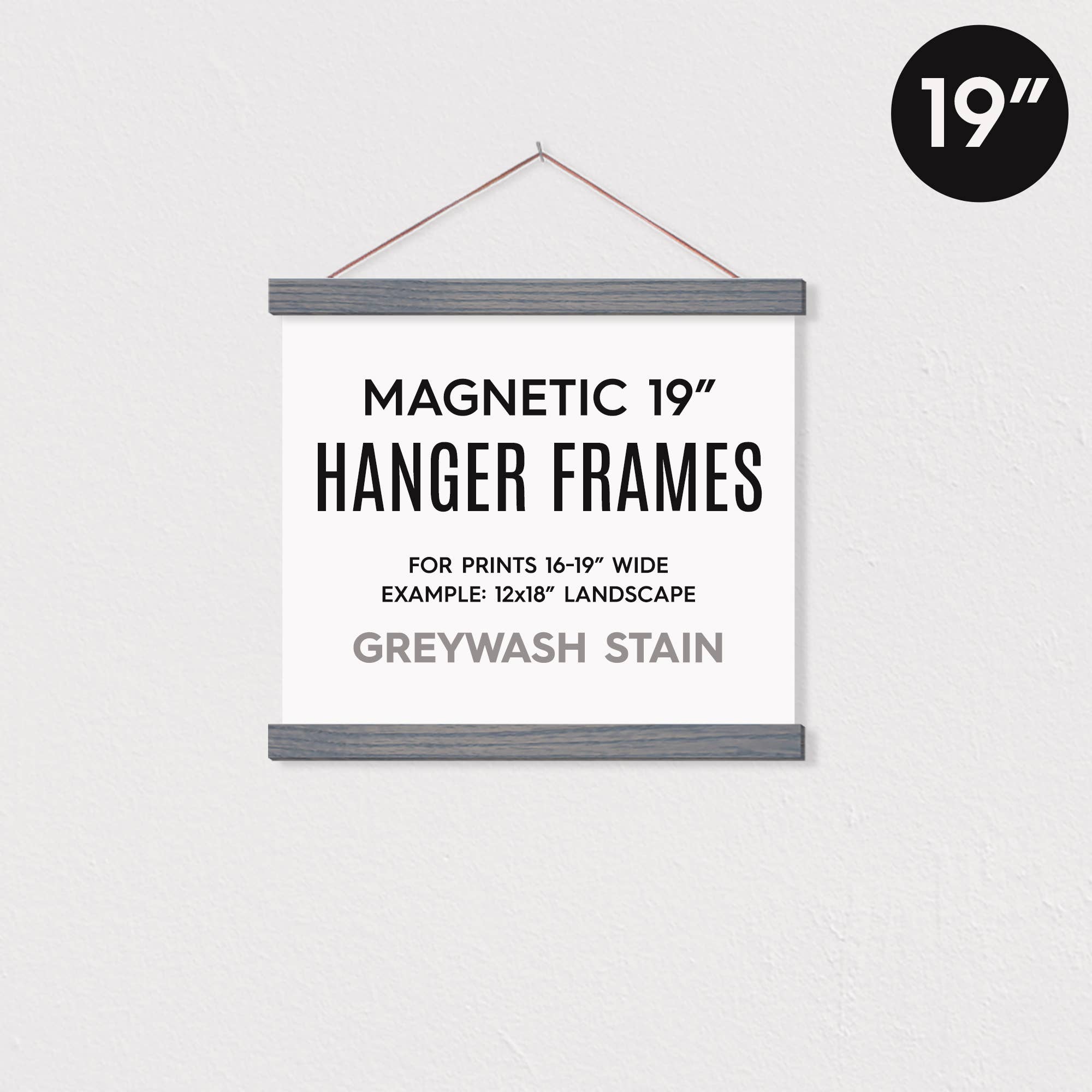 19" MAGNETIC Poster Hanger Frame™ for 12x18" Landscape