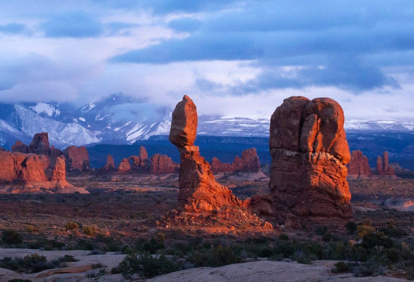 Balanced Rock Illuminated