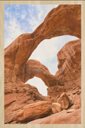 10" x 15" Wood Print - Double Arch