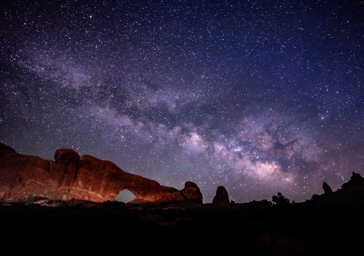 North Window Milky Way - Loose Canvas