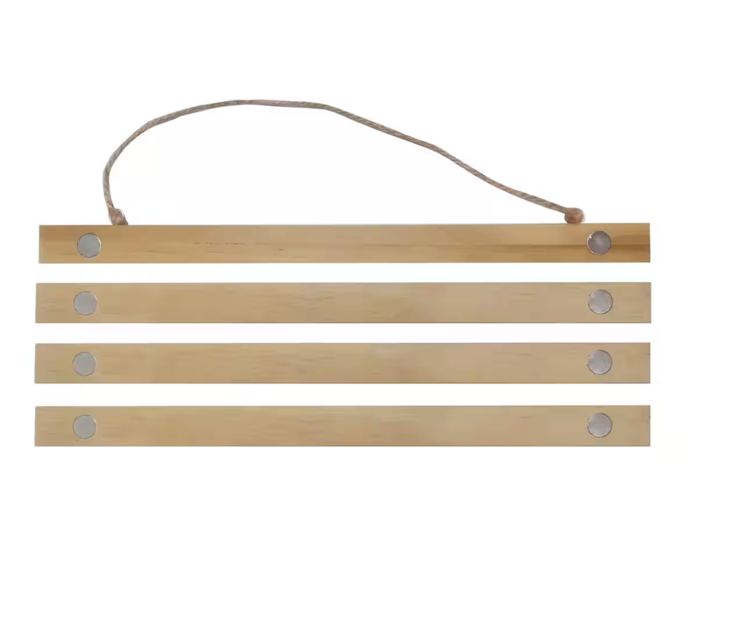 Magnetic  Poster Hanger Frame - Natural Wood