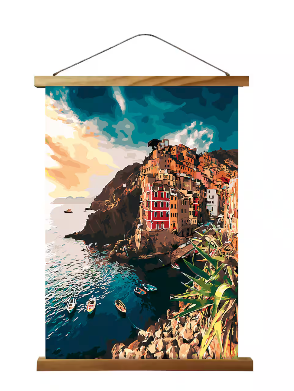 Magnetic  Poster Hanger Frame - Natural Wood
