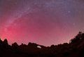 Aurora Over Skyline Arch on Canvas