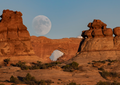 North Window Full Moon Perspective ANP - Folding Card