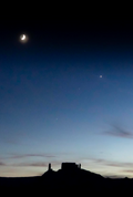 Priest and Rectory at Dusk – Moab, Utah - Folding Card