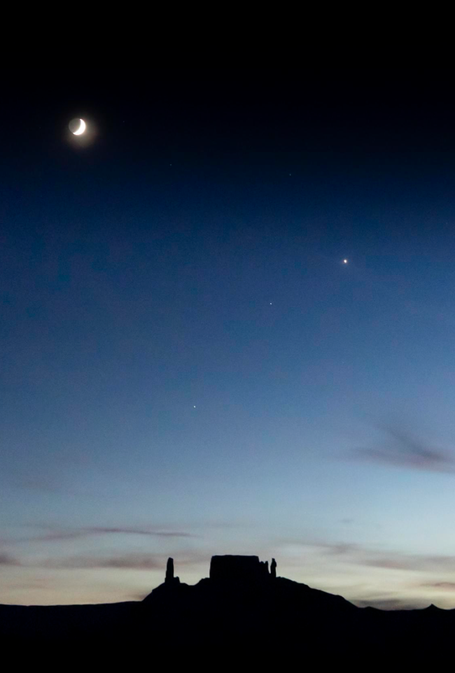 Priest and Rectory at Dusk – Moab, Utah - Folding Card