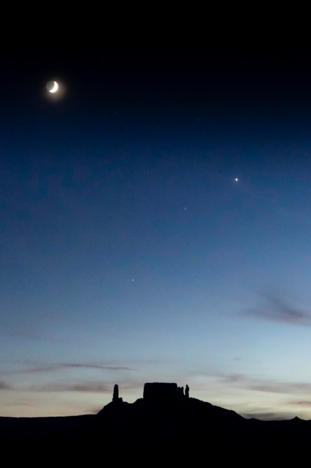 Priest and Rectory at Dusk – Professor Valley, Moab, Utah