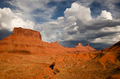 Ida Gulch  in the Clouds – Moab, Utah - Folding Card