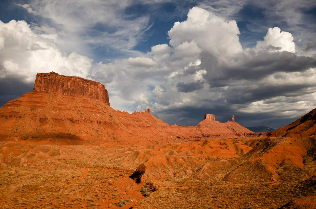 Ida Gulch in the Clouds – Professor Valley, Moab, Utah