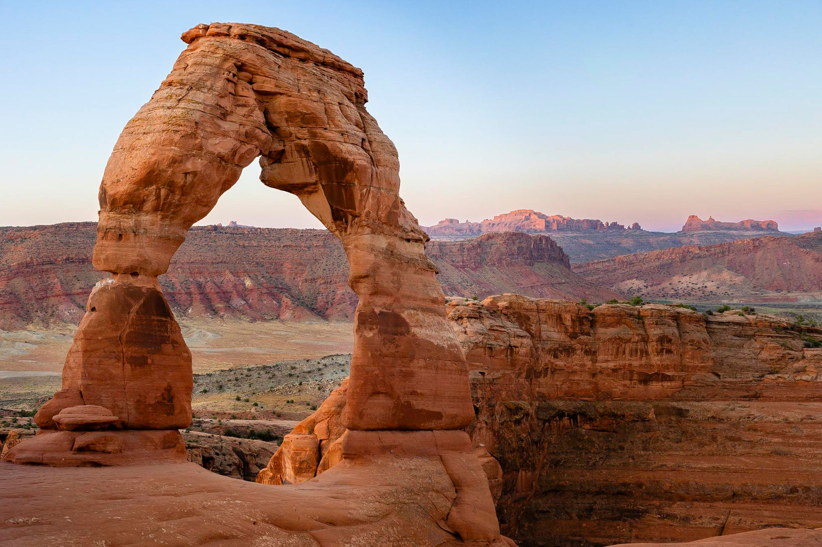 Delicate Arch + Elephant Butte  – Arches National Park - Folding Card