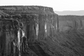 Wingate Cliffs in B&W – Moab, Utah - Folding Card