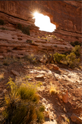 Sunstar Through Jeep Arch – Moab, Utah - Folding Card