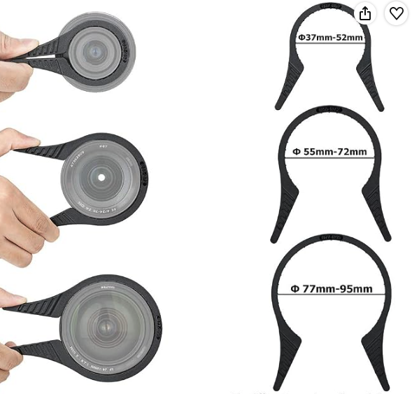Camera Lens Filter Wrench Kit