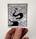 Mountain Art Stickers : Moon River