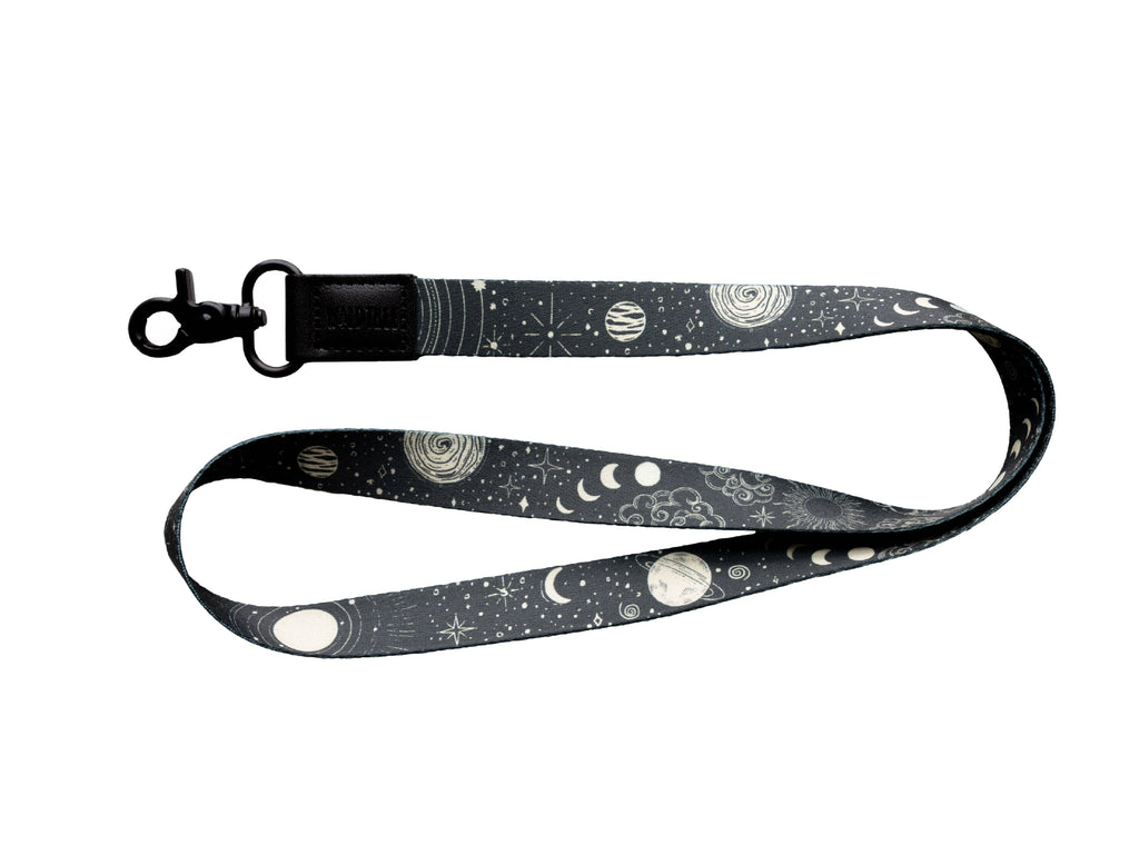 Sun and Moon Neck Lanyard - Space Scene