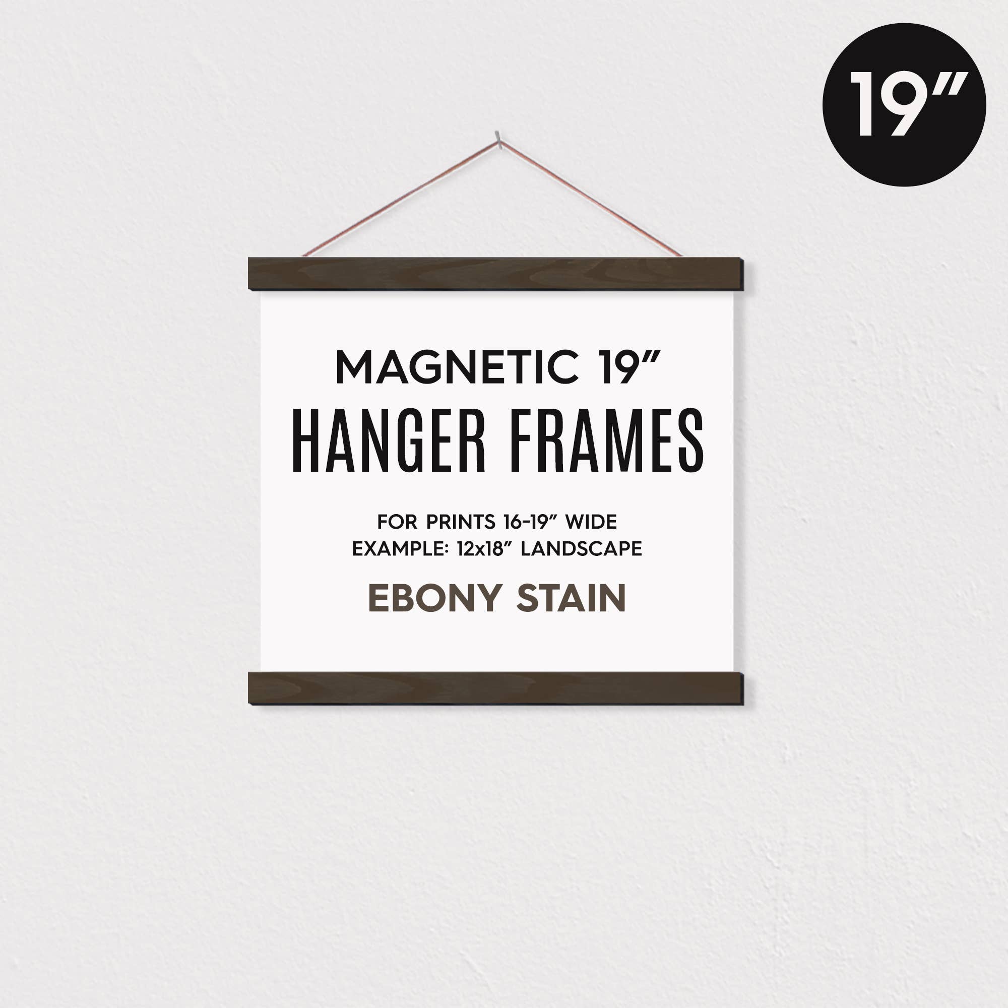 19" MAGNETIC Poster Hanger Frame™ for 12x18" Landscape