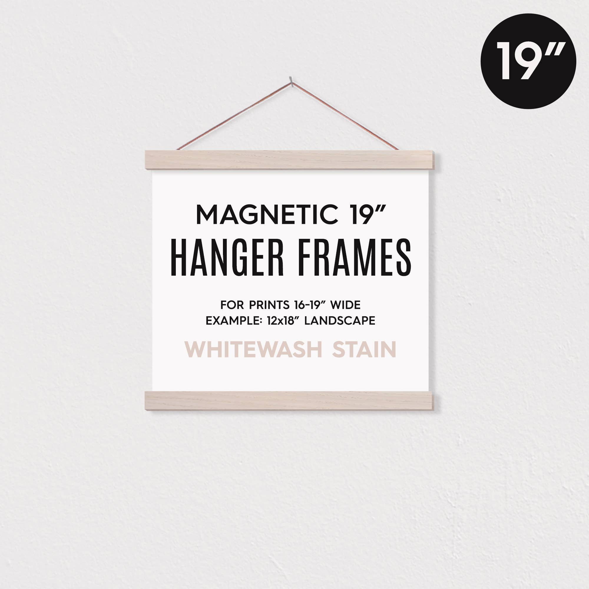 19" MAGNETIC Poster Hanger Frame™ for 12x18" Landscape
