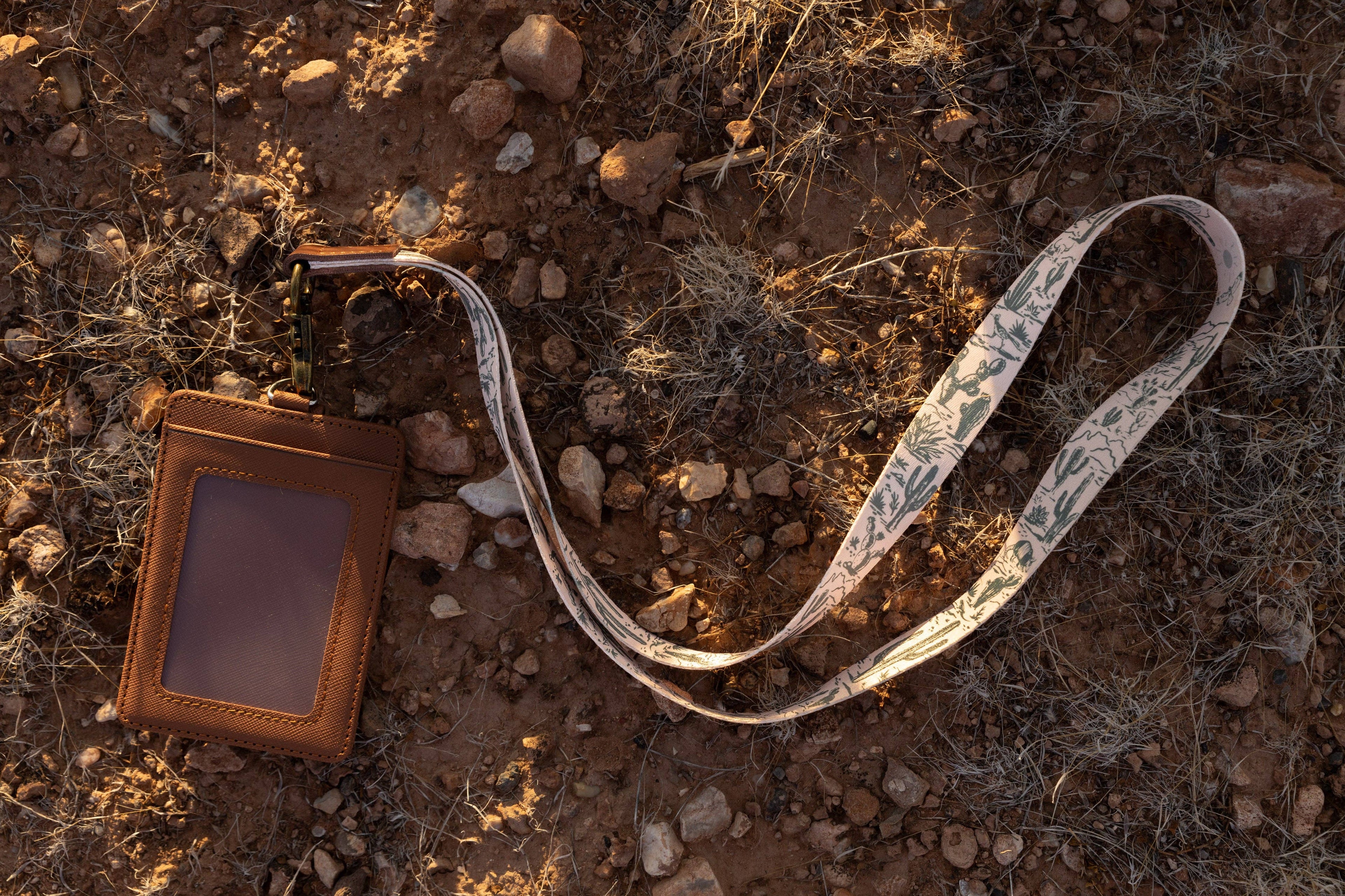 Western Landscape Neck Lanyard - Desert Plants, Wildlife