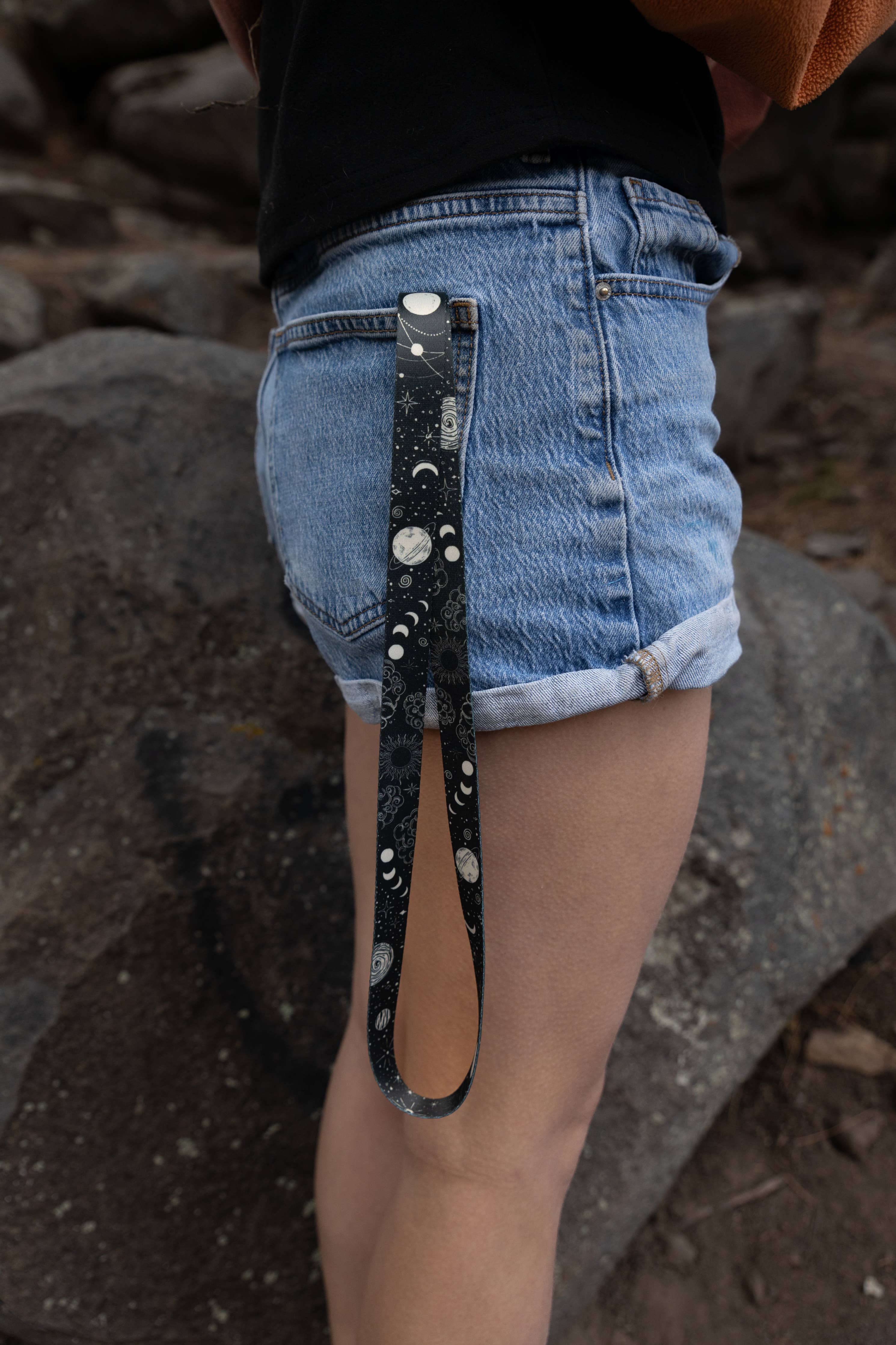 Sun and Moon Neck Lanyard - Space Scene